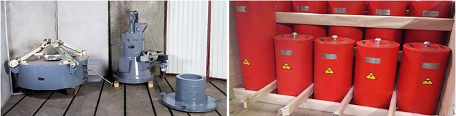 Оборудование для хранения высокоактивных твердых радиоактивных отходов